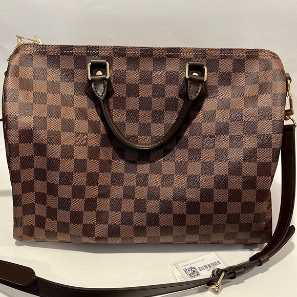 Louis Vuitton Handbags - Speedy Bandouliere 35 Damier Ebene